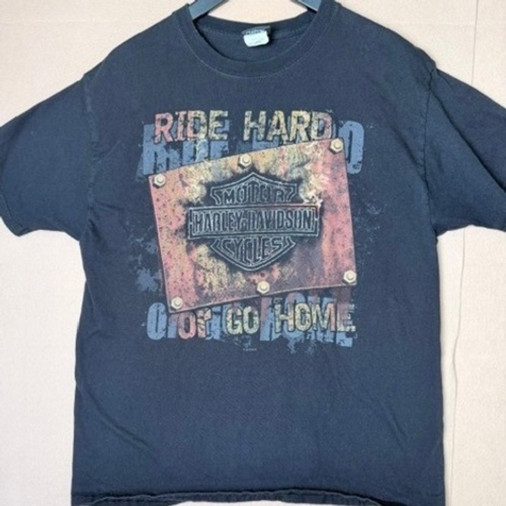 Harley Davidson Tucson Arizona Mens L Ride Hard Desert Graphic T Shirt